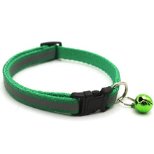 Load image into Gallery viewer, Pet Cat Dog Collar Nylon Strap Bell Reflective Collar Adjustable Collar Dog Puppy Necklace Pet Cat Safe Leash Accessories
