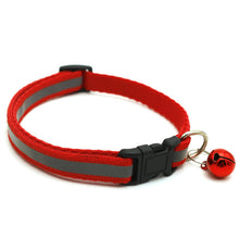 Load image into Gallery viewer, Pet Cat Dog Collar Nylon Strap Bell Reflective Collar Adjustable Collar Dog Puppy Necklace Pet Cat Safe Leash Accessories
