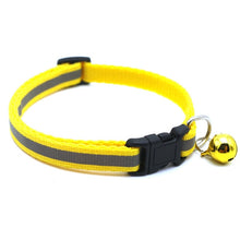 Load image into Gallery viewer, Pet Cat Dog Collar Nylon Strap Bell Reflective Collar Adjustable Collar Dog Puppy Necklace Pet Cat Safe Leash Accessories
