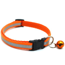 Load image into Gallery viewer, Pet Cat Dog Collar Nylon Strap Bell Reflective Collar Adjustable Collar Dog Puppy Necklace Pet Cat Safe Leash Accessories
