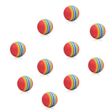 Load image into Gallery viewer, 10pcs Pets Ball Toys Rainbow EVA Material Ball Colorful Pet Dog Cat Toy Ball Pet Accessories Puppy Chew Toys
