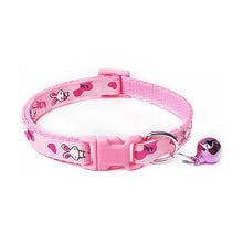 Load image into Gallery viewer, 1PC Polyester Puppy Necklace Collar with Bells Popular Dog Collars Lovely Pet Supplies Pets Collars Cute Cat Adjustable Hot Sale
