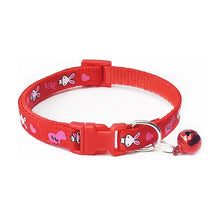 Load image into Gallery viewer, 1PC Polyester Puppy Necklace Collar with Bells Popular Dog Collars Lovely Pet Supplies Pets Collars Cute Cat Adjustable Hot Sale
