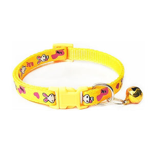 1PC Polyester Puppy Necklace Collar with Bells Popular Dog Collars Lovely Pet Supplies Pets Collars Cute Cat Adjustable Hot Sale