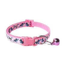 Load image into Gallery viewer, 1PC Polyester Puppy Necklace Collar with Bells Popular Dog Collars Lovely Pet Supplies Pets Collars Cute Cat Adjustable Hot Sale
