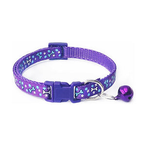 1PC Polyester Puppy Necklace Collar with Bells Popular Dog Collars Lovely Pet Supplies Pets Collars Cute Cat Adjustable Hot Sale