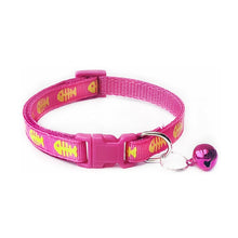 Load image into Gallery viewer, 1PC Polyester Puppy Necklace Collar with Bells Popular Dog Collars Lovely Pet Supplies Pets Collars Cute Cat Adjustable Hot Sale
