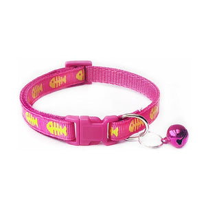 1PC Polyester Puppy Necklace Collar with Bells Popular Dog Collars Lovely Pet Supplies Pets Collars Cute Cat Adjustable Hot Sale