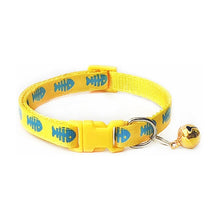 Load image into Gallery viewer, 1PC Polyester Puppy Necklace Collar with Bells Popular Dog Collars Lovely Pet Supplies Pets Collars Cute Cat Adjustable Hot Sale
