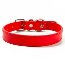 Load image into Gallery viewer, Snailhouse PU Leather Pet Cat Collars Colorful Solid Color Dogs Collar Pet Supplies Medium Kitten Puppy Adjustable Collars Strap
