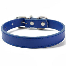 Load image into Gallery viewer, Snailhouse PU Leather Pet Cat Collars Colorful Solid Color Dogs Collar Pet Supplies Medium Kitten Puppy Adjustable Collars Strap
