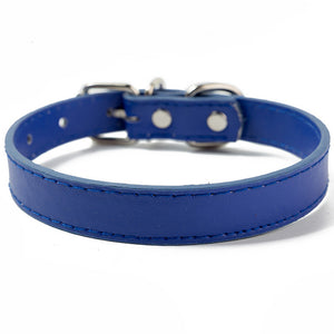 Snailhouse PU Leather Pet Cat Collars Colorful Solid Color Dogs Collar Pet Supplies Medium Kitten Puppy Adjustable Collars Strap