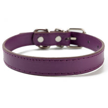 Load image into Gallery viewer, Snailhouse PU Leather Pet Cat Collars Colorful Solid Color Dogs Collar Pet Supplies Medium Kitten Puppy Adjustable Collars Strap
