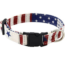 Load image into Gallery viewer, Adjustable Dog Collar Canvas Print Puppy Cat Collars for Small Medium Large Dogs Pet Neck Starp High Quality ABS Buckle S-XXL
