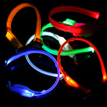 Load image into Gallery viewer, Creative Mini Safety Pet Dog Collar 18-28cm LED Nylon Collar Light-up Flashing Glow Pet Cat Dog Decor Supplies
