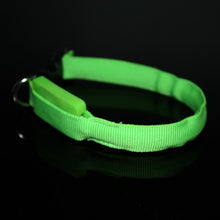 Load image into Gallery viewer, Creative Mini Safety Pet Dog Collar 18-28cm LED Nylon Collar Light-up Flashing Glow Pet Cat Dog Decor Supplies
