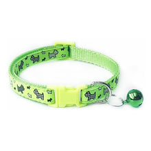 Load image into Gallery viewer, Nylon with Bell Pet Cute Fashion Paw Dog Cat Puppy Charm Adjustable Lovely Safety Collars 1PC New Buckle
