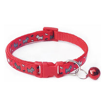 Load image into Gallery viewer, Nylon with Bell Pet Cute Fashion Paw Dog Cat Puppy Charm Adjustable Lovely Safety Collars 1PC New Buckle
