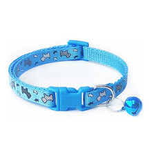 Load image into Gallery viewer, Nylon with Bell Pet Cute Fashion Paw Dog Cat Puppy Charm Adjustable Lovely Safety Collars 1PC New Buckle
