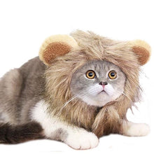 Load image into Gallery viewer, Lion Pet Cat Dog Hat Fashion Pet Hair Accessories Warm Magic Wig Hat Durable Teddy Short Cat Comfortable Pet Supplies
