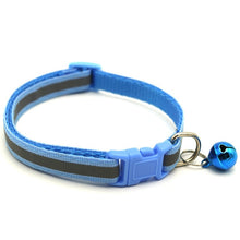 Load image into Gallery viewer, Pet collar reflective pet bell collar adjustable size suitable for cats and small dogs pet supplies
