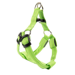 Rechargeable LED Nylon Pet Dog Cat Harness Led Flashing Light Harness Collar Safety Pet Leds Leash Rope Belt Dog Accessories