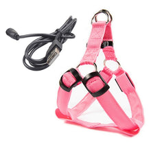 Load image into Gallery viewer, Rechargeable LED Nylon Pet Dog Cat Harness Led Flashing Light Harness Collar Safety Pet Leds Leash Rope Belt Dog Accessories
