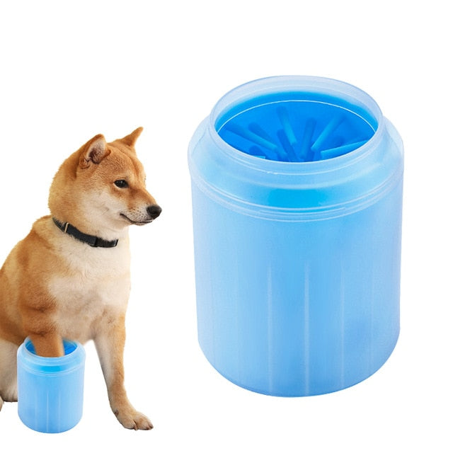 PAPASGIX 1pc Cat Dog Cleaning Tool Soft Plastic Washing Brush Paw Washer Accessories Pet Dogs Foot Clean Cup Paws Plunger