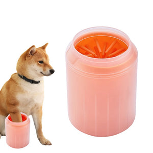 PAPASGIX 1pc Cat Dog Cleaning Tool Soft Plastic Washing Brush Paw Washer Accessories Pet Dogs Foot Clean Cup Paws Plunger