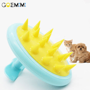 For Cats Bath Combs Silicone Hair Grooming Bath Brush Massage Tool Dogs Cats Shower Goods Supplies Accessories