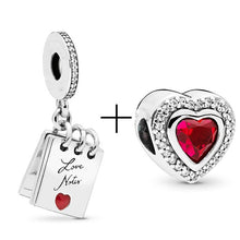 Load image into Gallery viewer, 2Pcs/lot Special Offer Red Lucky Cat &amp; Mickey Beads Charms Fit Pandora Bracelet &amp; Necklaces For Women Jewelry Making Accessories
