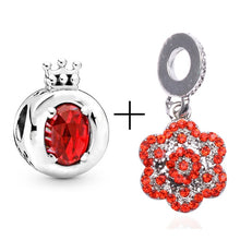 Load image into Gallery viewer, 2Pcs/lot Special Offer Red Lucky Cat &amp; Mickey Beads Charms Fit Pandora Bracelet &amp; Necklaces For Women Jewelry Making Accessories
