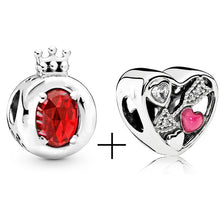 Load image into Gallery viewer, 2Pcs/lot Special Offer Red Lucky Cat &amp; Mickey Beads Charms Fit Pandora Bracelet &amp; Necklaces For Women Jewelry Making Accessories
