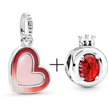 Load image into Gallery viewer, 2Pcs/lot Special Offer Red Lucky Cat &amp; Mickey Beads Charms Fit Pandora Bracelet &amp; Necklaces For Women Jewelry Making Accessories
