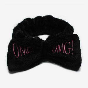 Bow Headwear Fleece Coral Wash Face Bath Mask Makeup Turban Women Girls Letter Dot Striped Cat Shape Hairband Hair Accessories