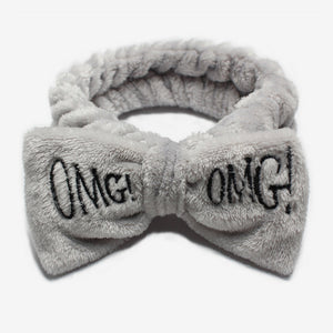 Bow Headwear Fleece Coral Wash Face Bath Mask Makeup Turban Women Girls Letter Dot Striped Cat Shape Hairband Hair Accessories