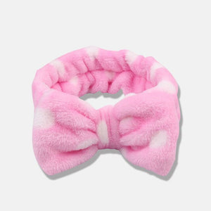 Bow Headwear Fleece Coral Wash Face Bath Mask Makeup Turban Women Girls Letter Dot Striped Cat Shape Hairband Hair Accessories