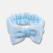 Load image into Gallery viewer, Bow Headwear Fleece Coral Wash Face Bath Mask Makeup Turban Women Girls Letter Dot Striped Cat Shape Hairband Hair Accessories

