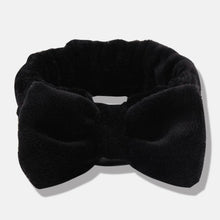 Load image into Gallery viewer, Bow Headwear Fleece Coral Wash Face Bath Mask Makeup Turban Women Girls Letter Dot Striped Cat Shape Hairband Hair Accessories
