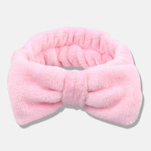 Load image into Gallery viewer, Bow Headwear Fleece Coral Wash Face Bath Mask Makeup Turban Women Girls Letter Dot Striped Cat Shape Hairband Hair Accessories
