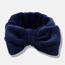 Load image into Gallery viewer, Bow Headwear Fleece Coral Wash Face Bath Mask Makeup Turban Women Girls Letter Dot Striped Cat Shape Hairband Hair Accessories
