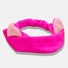 Load image into Gallery viewer, Bow Headwear Fleece Coral Wash Face Bath Mask Makeup Turban Women Girls Letter Dot Striped Cat Shape Hairband Hair Accessories
