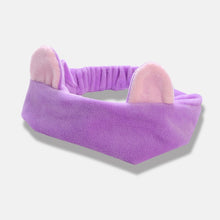 Load image into Gallery viewer, Bow Headwear Fleece Coral Wash Face Bath Mask Makeup Turban Women Girls Letter Dot Striped Cat Shape Hairband Hair Accessories
