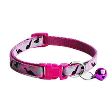 Load image into Gallery viewer, Pet Dog Cat Collars Polyester Dog Camouflage Collar With Bell Kitten Neck Adjustable Collar For Small Pet Dog Leash
