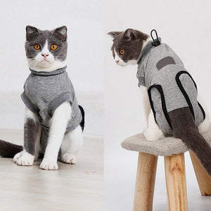 Cat Clothes Recovery Suit For Cat Sterilization Care Wipe Medicine Prevent Lick After Surgery Wear Weaning Suit For Cat Dog Gato