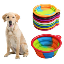 Load image into Gallery viewer, Dog Water Food Container Collapsible Silicone Folding Dog Cat Bowl Outfit Portable Travel Bowl Dog Feeder Cup Pet Accessories
