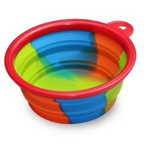 Dog Water Food Container Collapsible Silicone Folding Dog Cat Bowl Outfit Portable Travel Bowl Dog Feeder Cup Pet Accessories