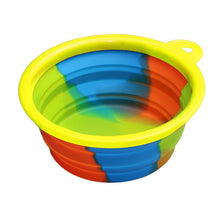 Load image into Gallery viewer, Dog Water Food Container Collapsible Silicone Folding Dog Cat Bowl Outfit Portable Travel Bowl Dog Feeder Cup Pet Accessories
