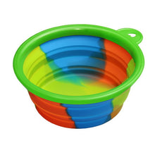 Load image into Gallery viewer, Dog Water Food Container Collapsible Silicone Folding Dog Cat Bowl Outfit Portable Travel Bowl Dog Feeder Cup Pet Accessories
