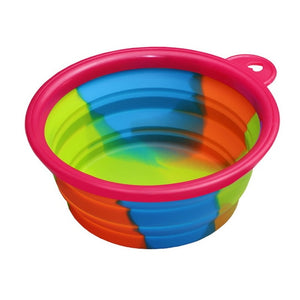 Dog Water Food Container Collapsible Silicone Folding Dog Cat Bowl Outfit Portable Travel Bowl Dog Feeder Cup Pet Accessories